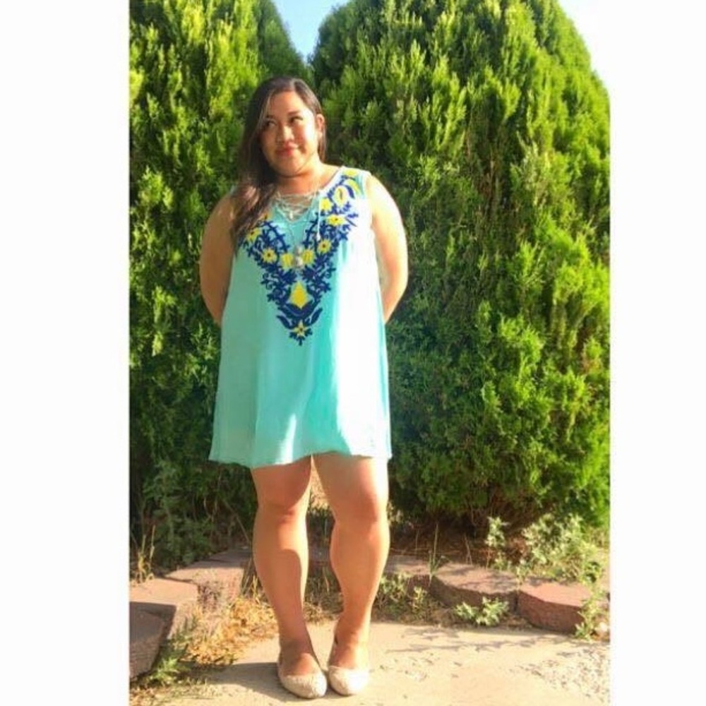 Summer dress with beautiful detailing!